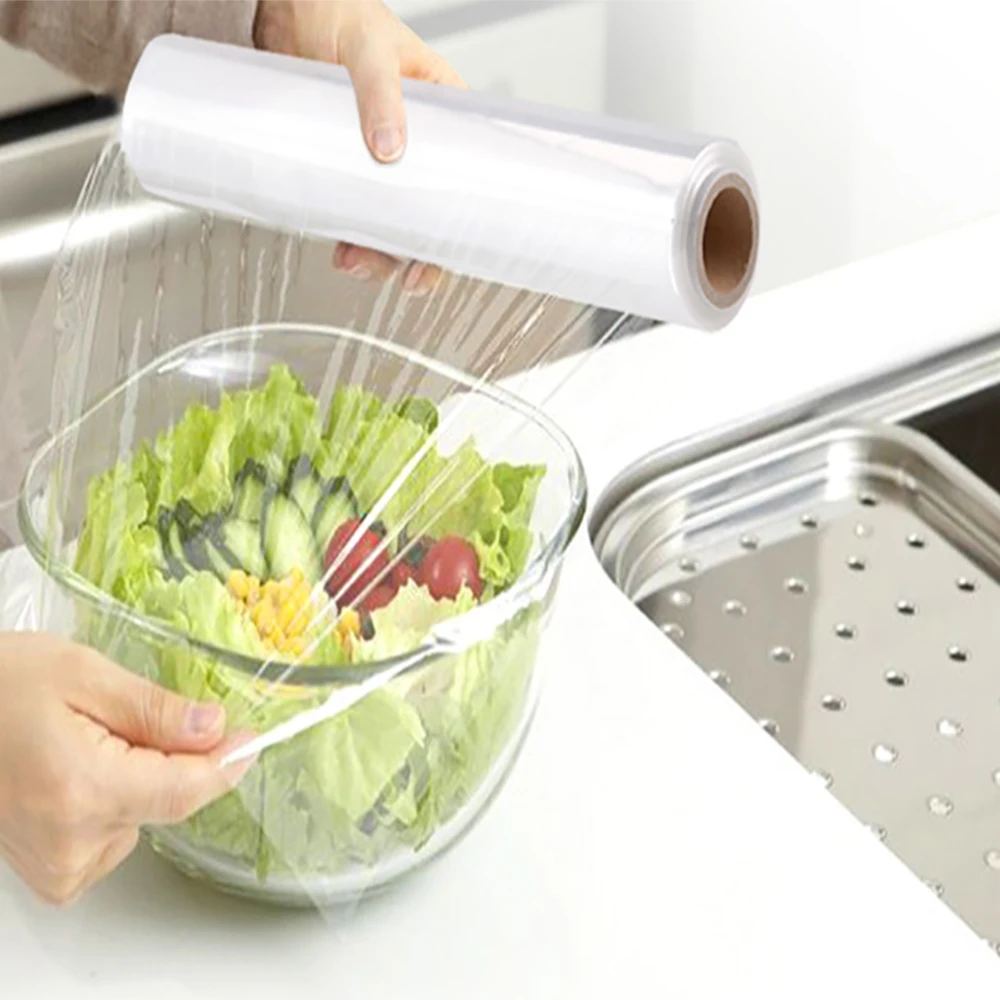 Stretch Glad Cling Wrap Food Packaging Film Roll Jumbo Food Grade PE Clear Transparent PVC Compostable Cling Film for Food Wrap