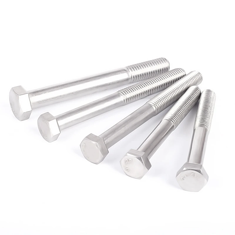 Custom Standard DIN 931 Half Threaded Hex Head Bolt A2-70 A2-80 Stainless Steel Bolts