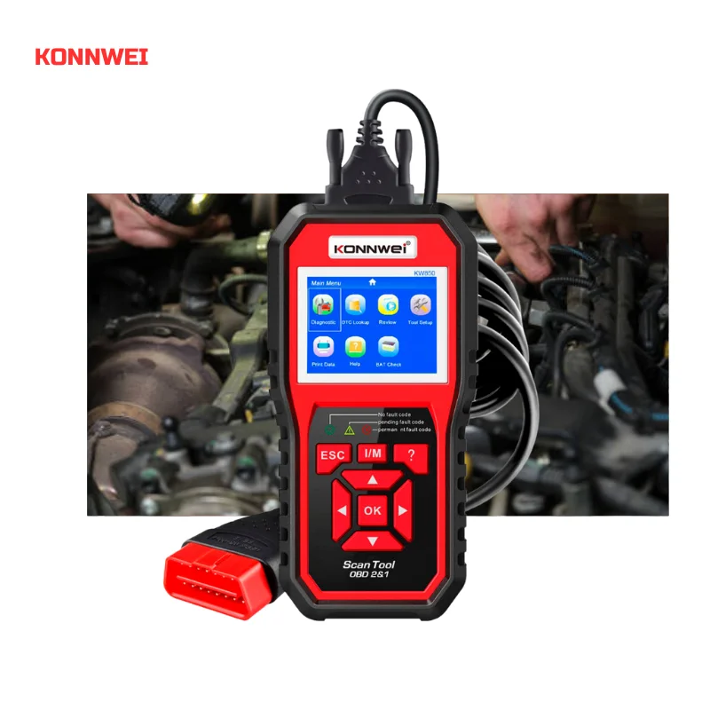 Сканер automotivo konnwei kw850 obd2