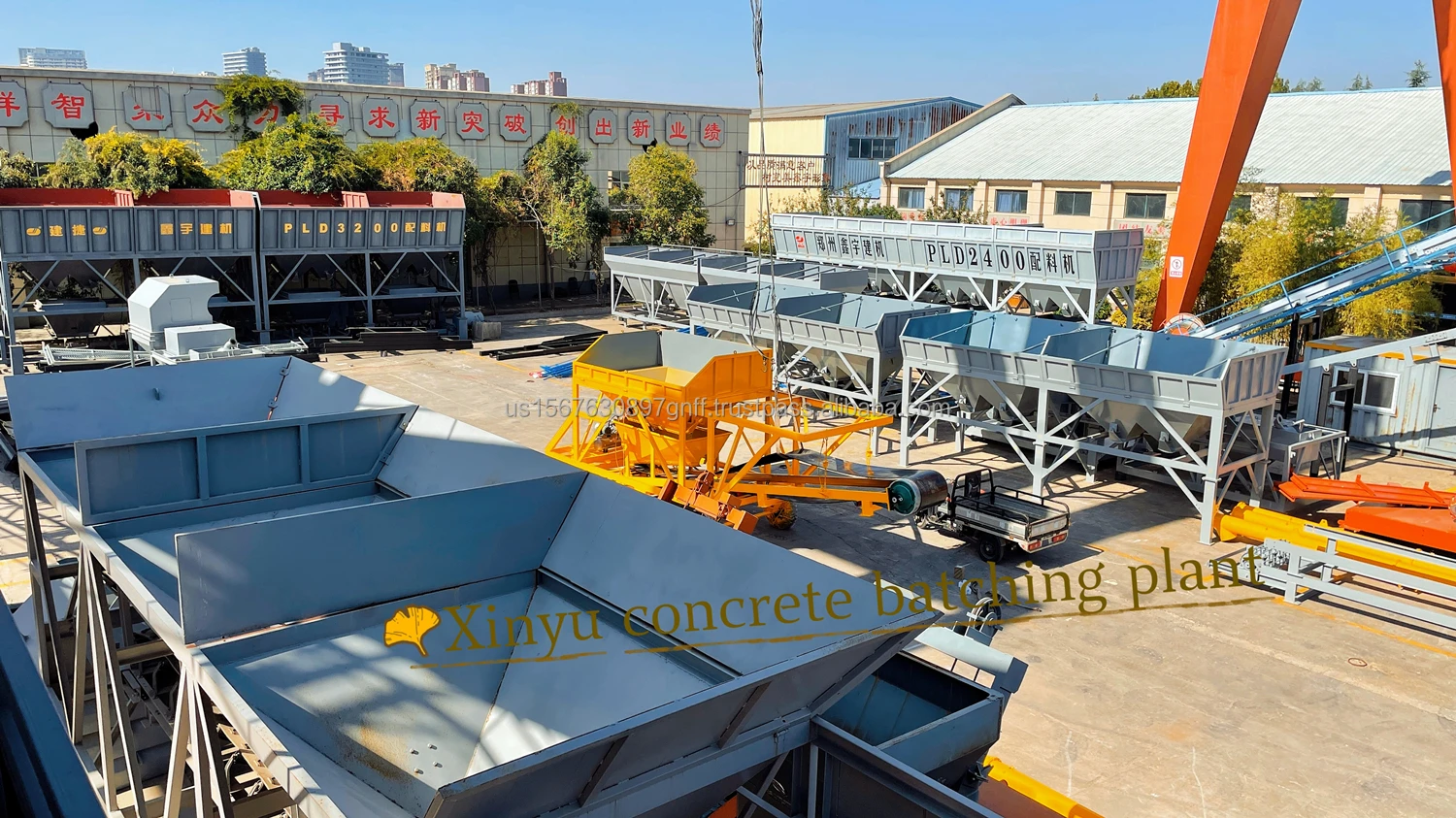 YHZS Series Mobile Batching Plant original Factory Twin Shaft Mixer Concrete Mixer Plant for Construction Site