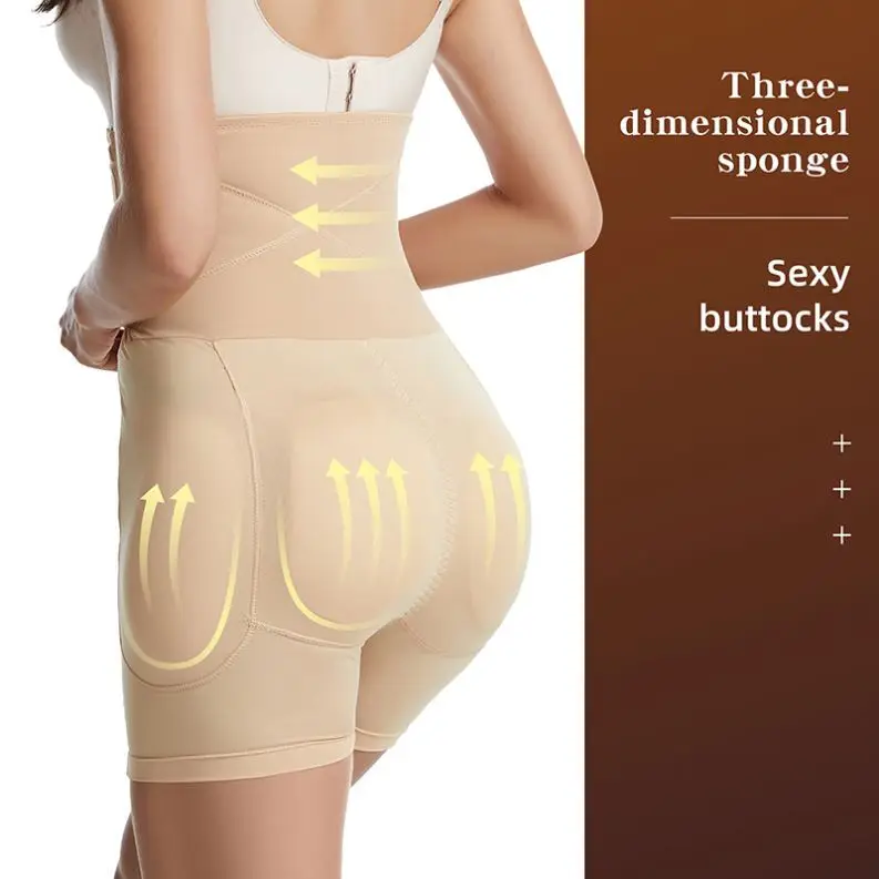 Factory Price Women Fajas Colombianas Colo Invisible Tummy Control Body Shaper Hip Padding Shapewear Butt Lifter Shorts