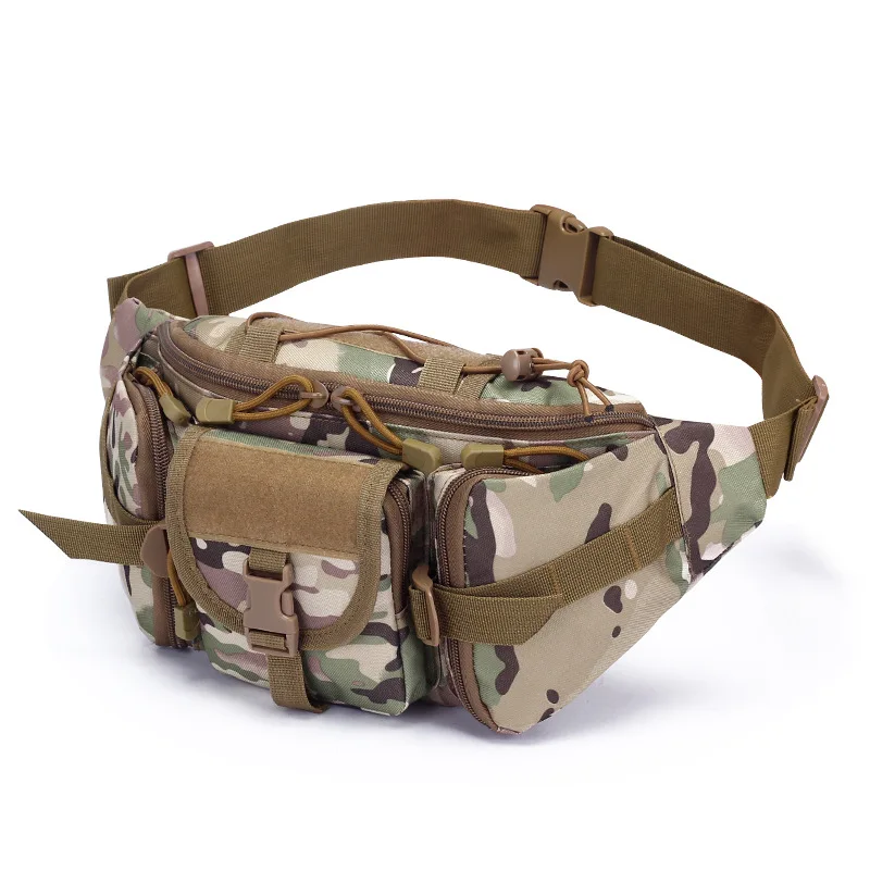 2024 Tactical Waist Bag Hiking Camping Elastic Belt Waterproof Sport Running Riding Fanny Packs Camouflage Tactical Chest Bag