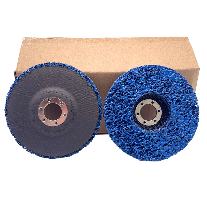 Premium Quality 125mm Blue Color poly strip disc wheel 5 inch Clean and Strip Disc For Rust Remove