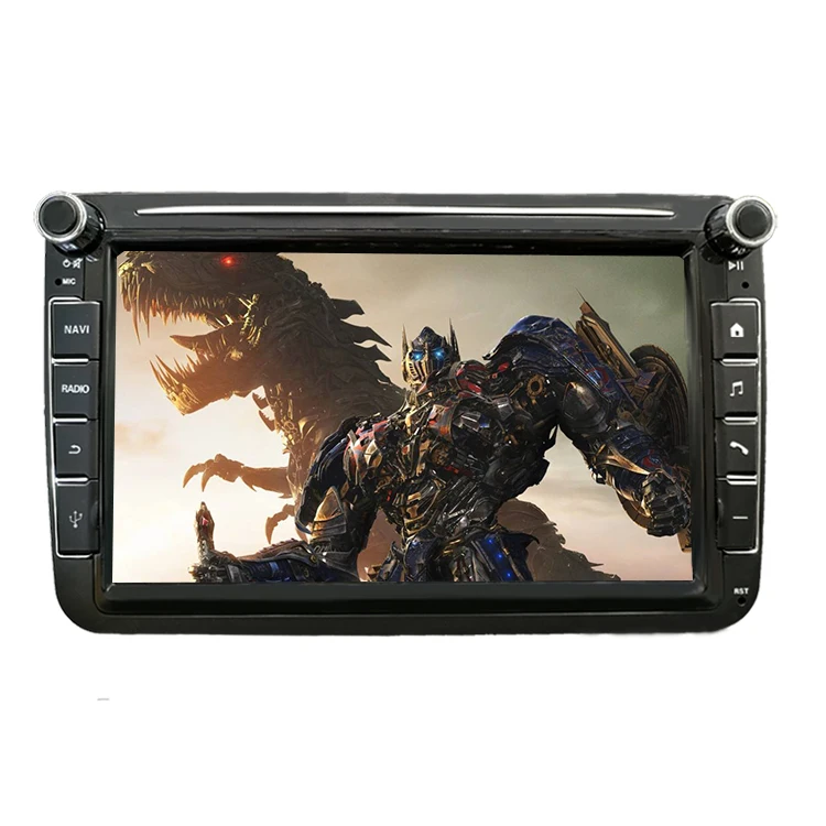 double 2 din android gps touch screen stereo car radio video player fit for vw polo passat jetta golf mk5