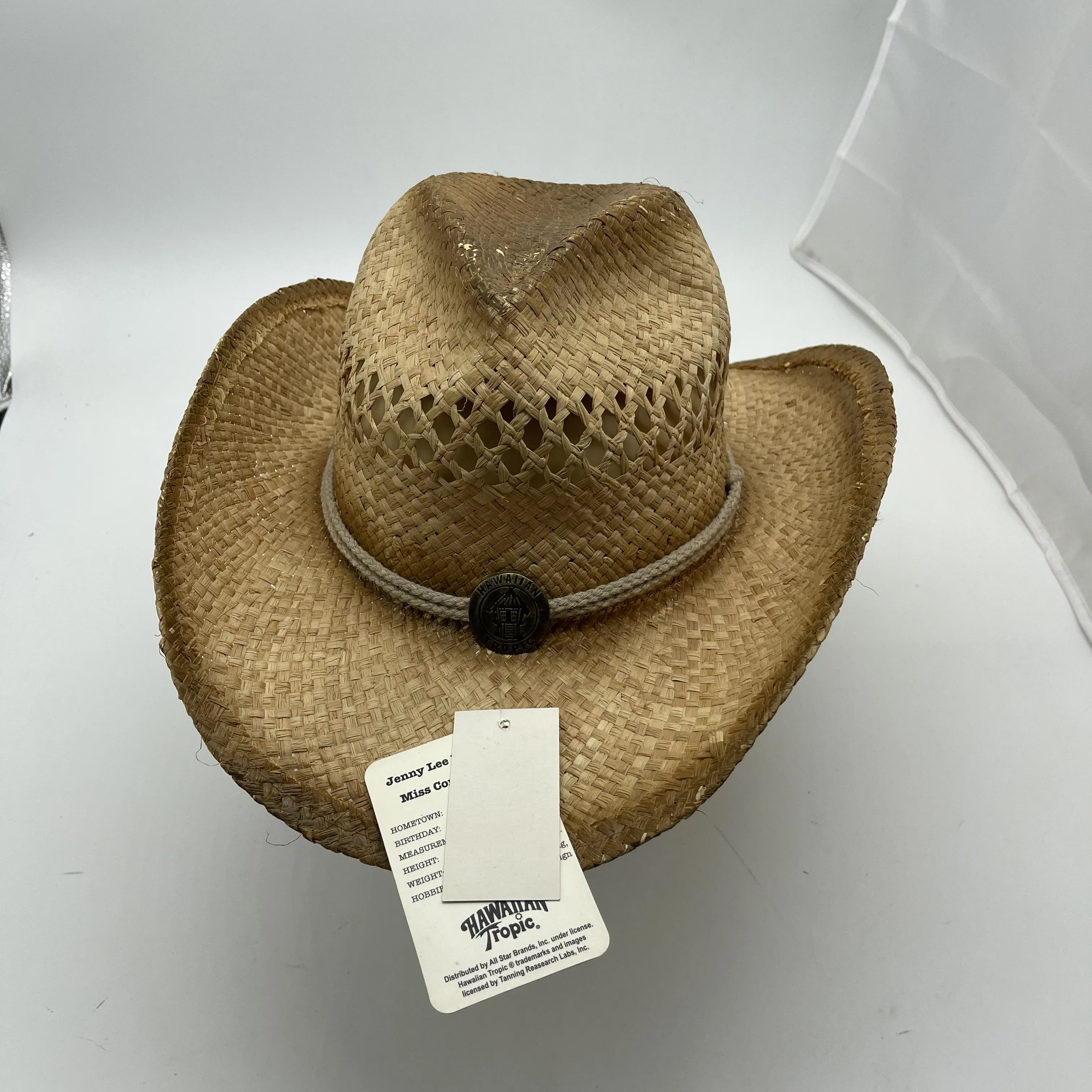 Wholesale Factory Stocked Cheapest Price Raffia Straw Stained Unisex Cowboy Hats