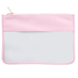 Multi-Purpose Waterproof Clear Toiletry Cosmetics Makeup Pouch with metal zipper