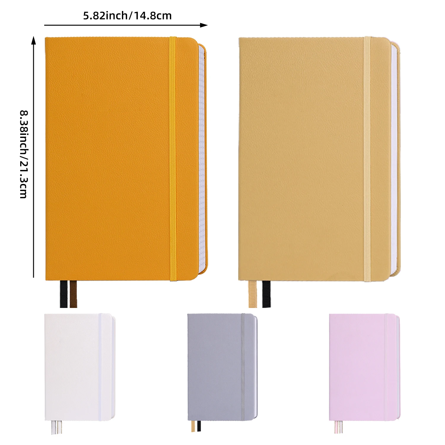 a4 a5 a6 personalized logo plain note book custom printing pu leather hardcover journal notebook