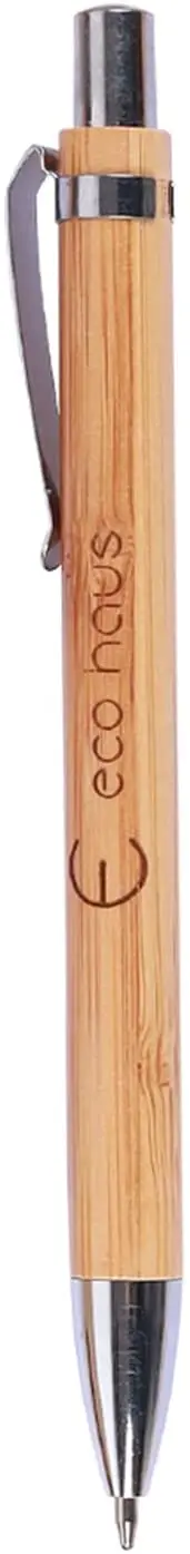 Wholesale Promotion Ink Fancy Cute Eco Friendly custom Bamboo Ball Ballpoint Pen for Students