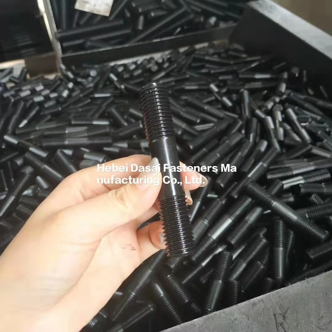 Metric threaded stud bolt DIN976 black finished M12 M16 M18 M20 M22 M24 M30 M36 M48 M56 M64