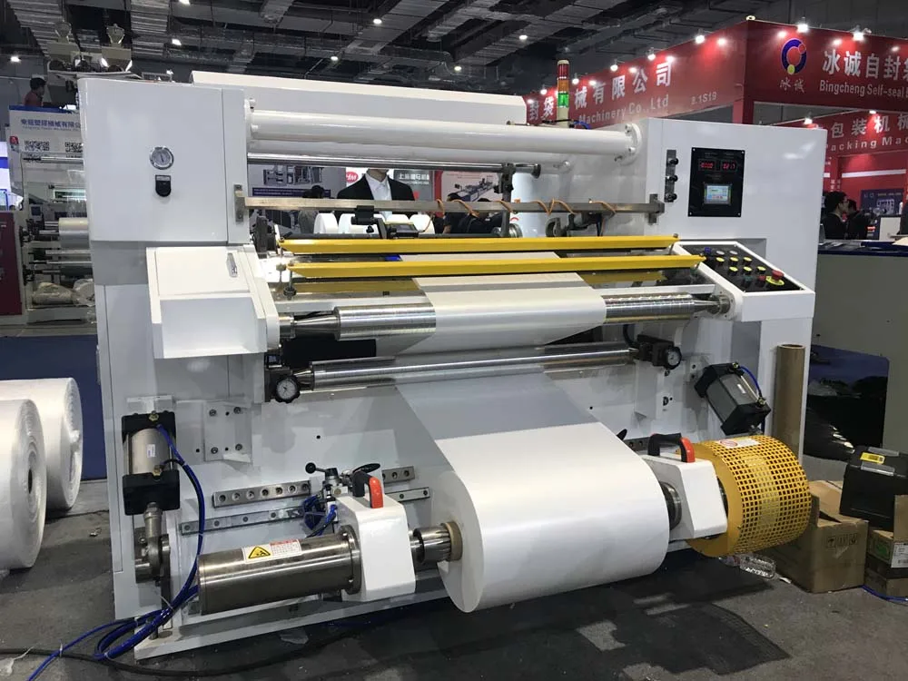 ZONTAI Sticker Paper label/Film Label Roll Slitting Machine rewinding machine