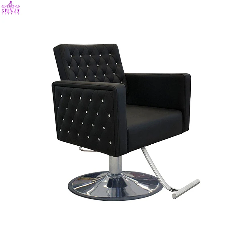 High Quality Synthetic Leather Black Salon Furniture Black Vintage Barber Shop Mens Barber Chair