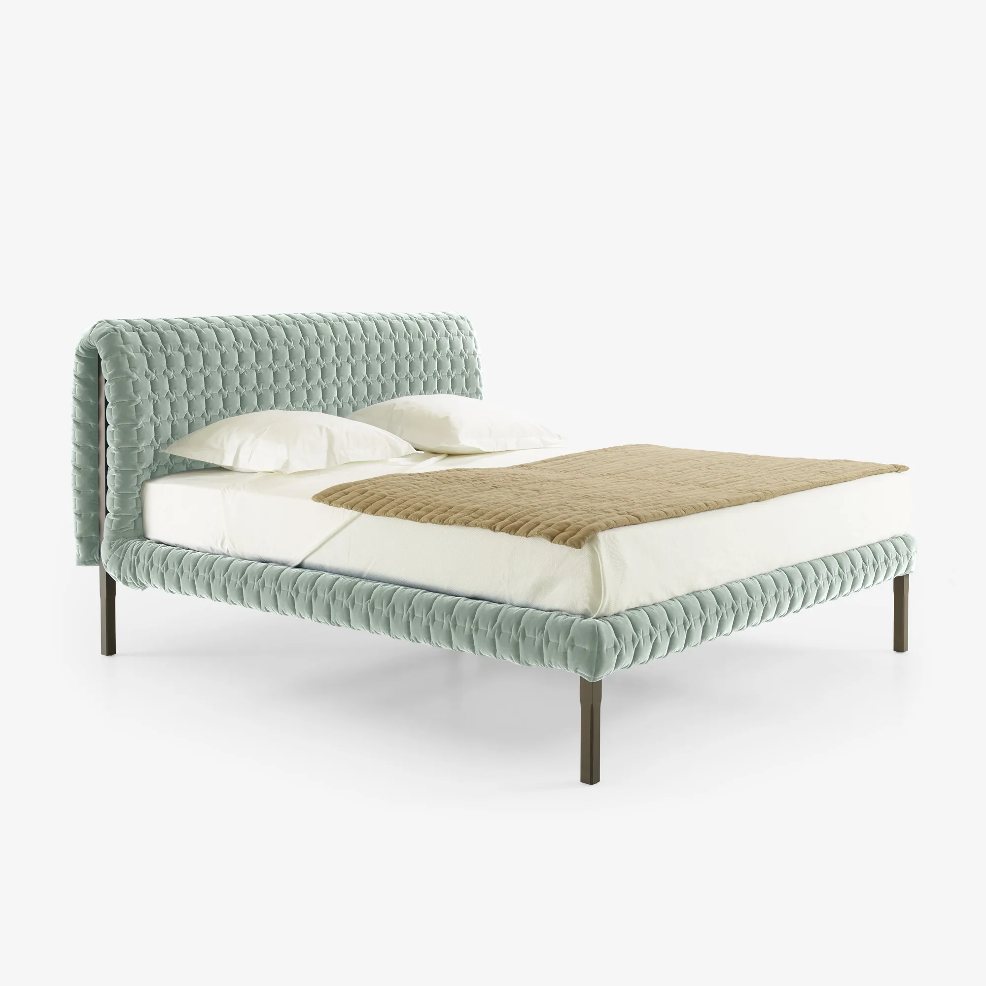 Royal Lovely High Quality Latest Italian Home Upholstered Bedroom Furniture Modern Luxurious Design Bed