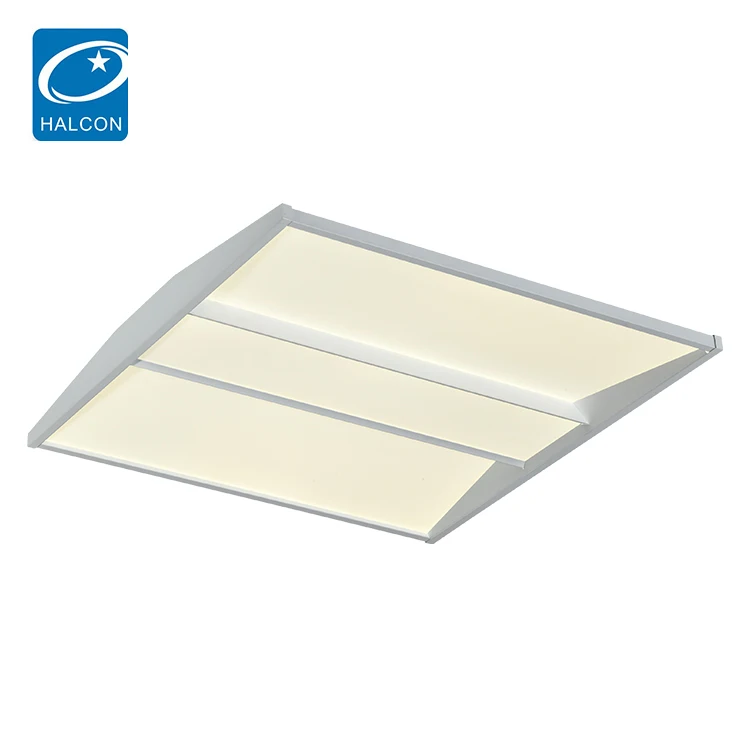 HALCON Ce Etl Certificate Steel Sheet Smd Square White Fixture 36w 50w 2ft 4ft Acrylic Led Troffer Light