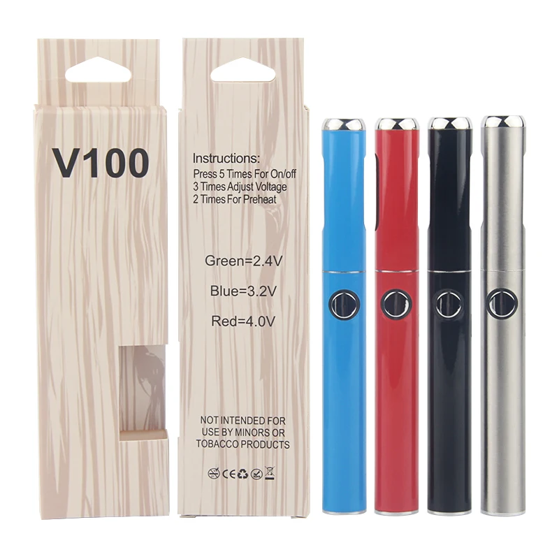 
Preheat pen vape battery V100 custom logo vaporizer pen 510 disposable cbd atomizer magnetic vape pen battery V100 