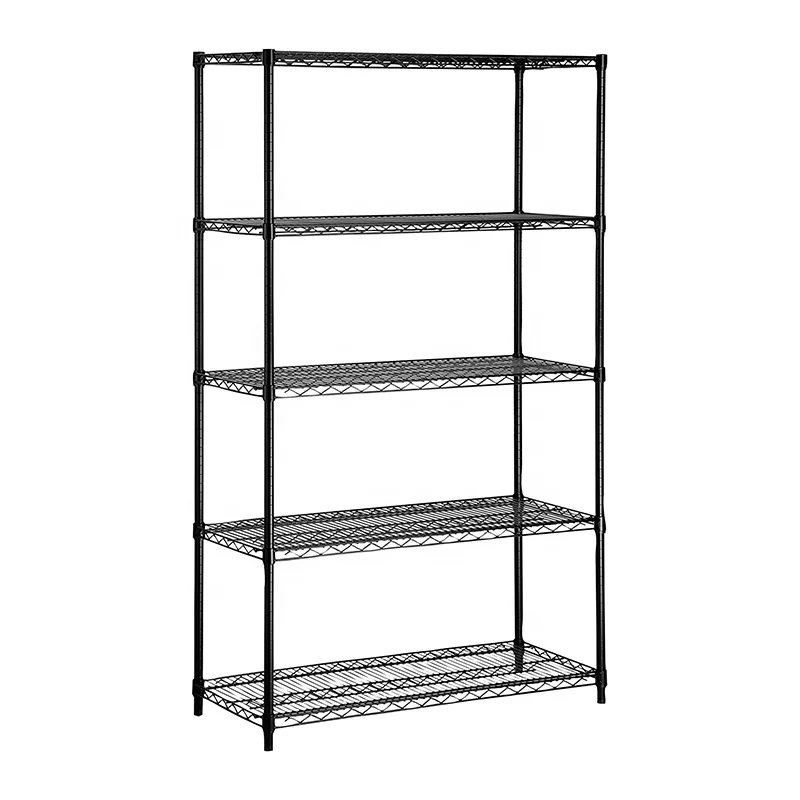 Heavy Duty Storage Shelf Metal Kitchen Rack Display System Steel Wire Rack System Chrome Shelving