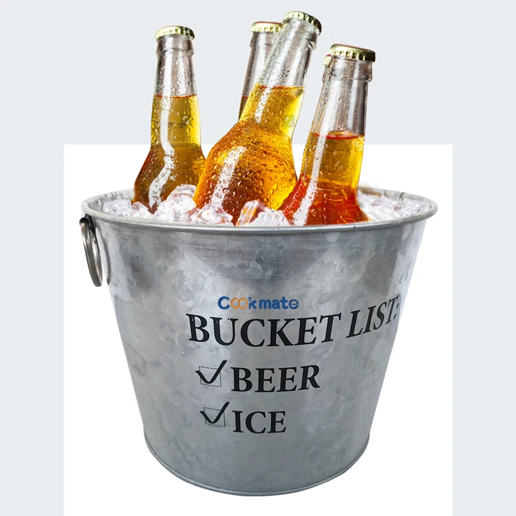 Cookmate 18 Liter Container Natural Wood Handles Rustic Vintage Farmhouse Oval Storage Bucket Bin