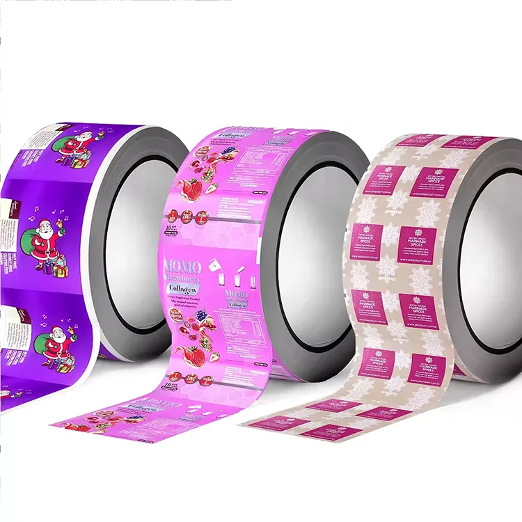 Custom Printing Soft Touch Lamination Film Aluminum Foil Packaging Roll Film For Snack Potato Chips