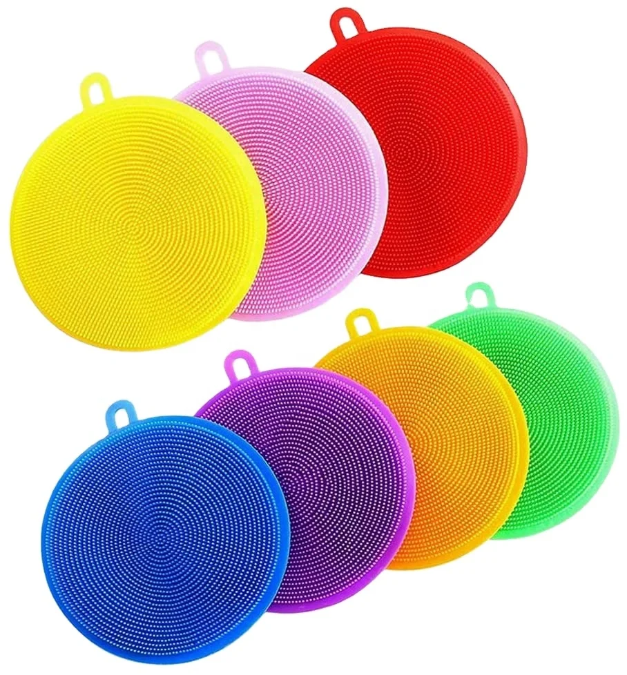 OKSILICONE многоразовая силиконовая губка для мытья посуды кухонный скребок антипригарная очистка умные кухонные приспособления щетка