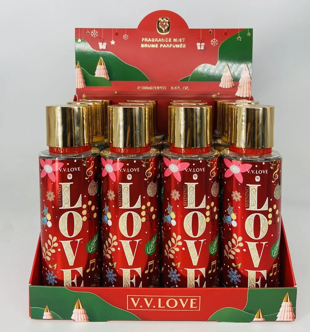 VL9056-123 V.V LOVE NEWEST 250ML  BODY SPRAY FOR XMAS DAY