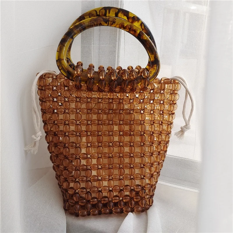 Роскошные брендовые плетеные сумки с жемчугом, однотонная женская сумочка «сделай сам» из бисера, элегантная вечерняя сумочка, дизайнерская качественная сумочка в стиле ретро