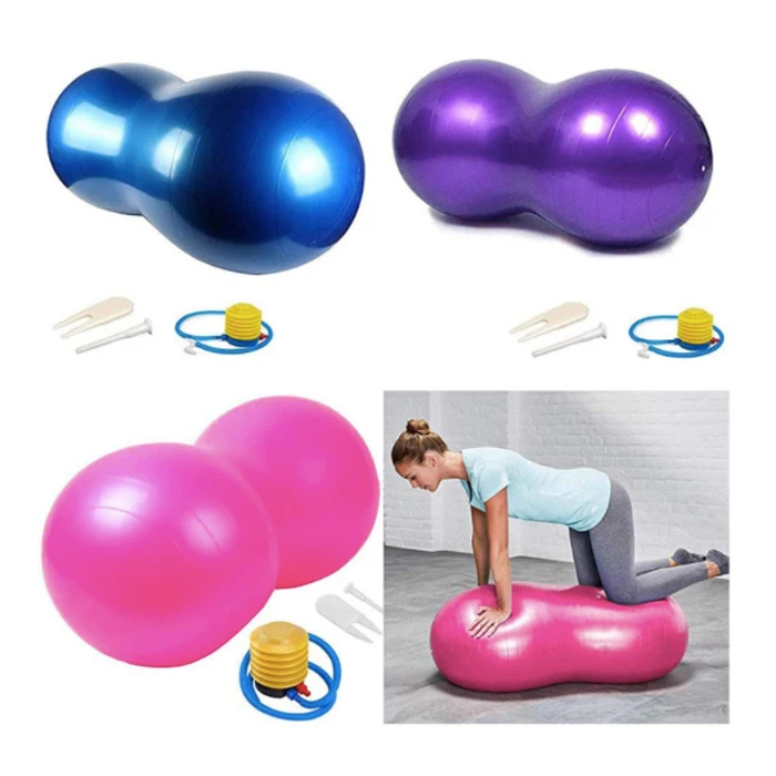2023 Inflatable Pilates Fitness Exercise Yoga Peanut Gym Ball