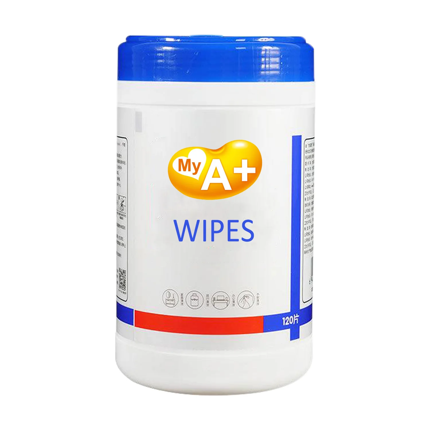 Custom Logo Chemical Free Sensitive Water Wet Wipes 100PCS/120PCS Cleaning Baby Wipes Canister