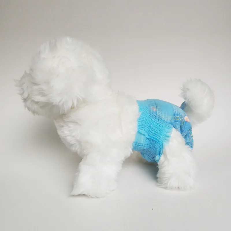 Petfine Denim Pattern High Absorbency Urinary Incontinence Dog Diapers Neuter For English Mastiff