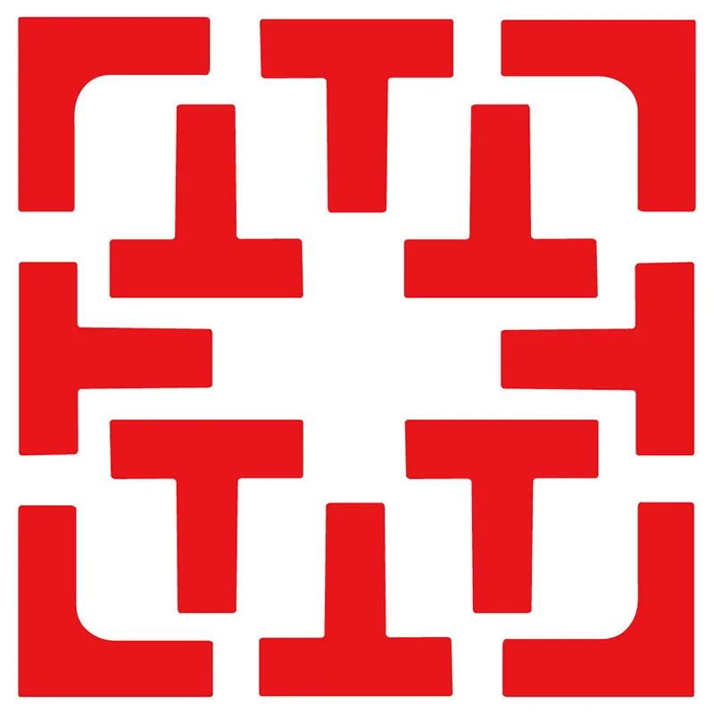 boundary line for badminton court mark/Tennis Pickleball boundary line markings, court edge Anti-Slip Color field patch