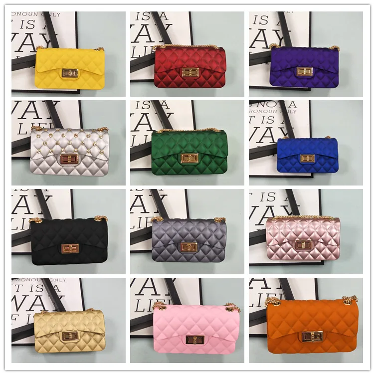 TS9023 2020 online shopping uk Women cheap high quality jelly sling shoulder crossbody solid elegant mini women bag handbag