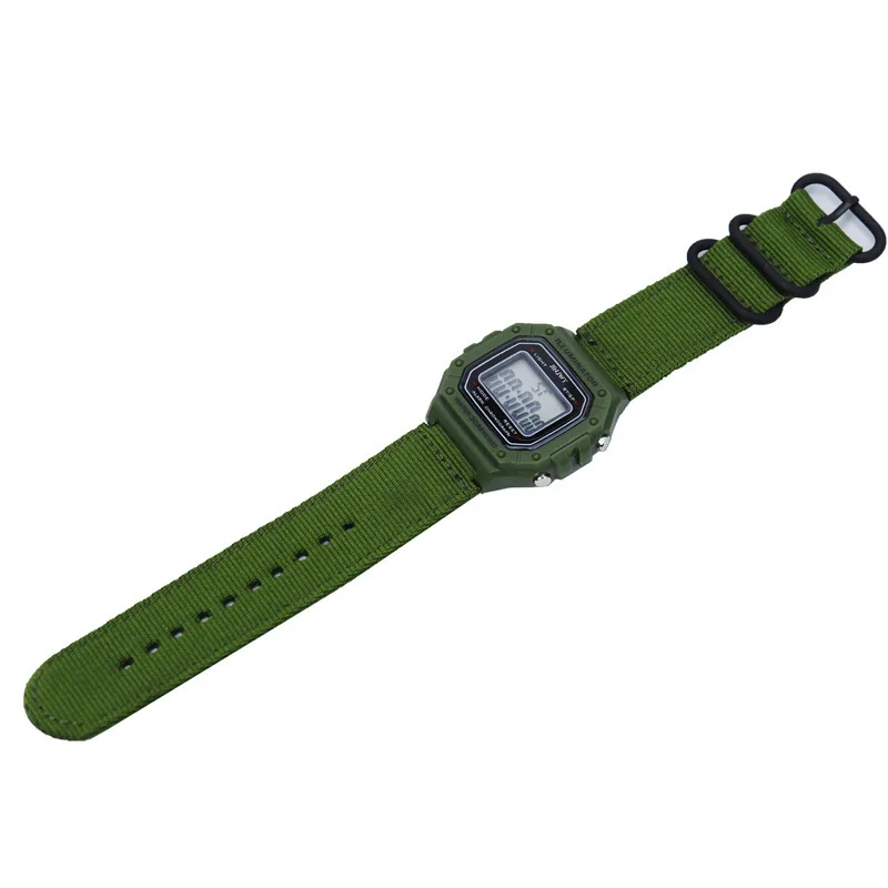 18MM Sports Woven Nylon Soft Breathable Smart Watch Strap For Casio Watch SGW300