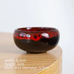 Flower Pot Delicate Practical Ceramic Compact Mini Vase Simple Succulent Plant Planter for Home and Garden Decor