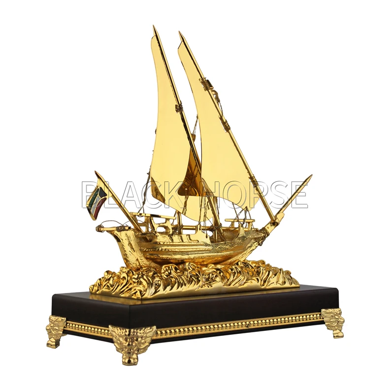 Metal Ship Model Miniature Boat Mementos Boats Gift Sets Custom