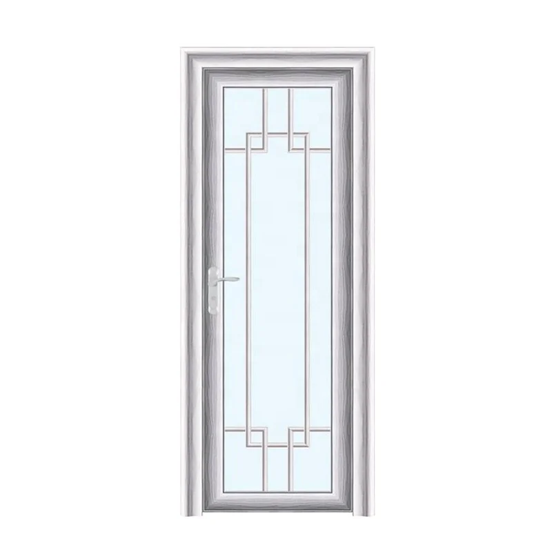 Алюминиевые двери для туалета дома ванной комнаты межкомнатные из стекловолокна и металла китайская фабрика низкая цена оптовая продажа