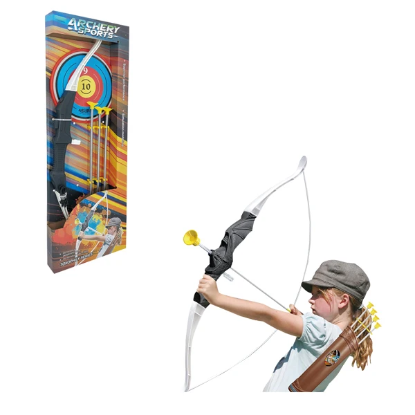 Amazon забавные спортивные игрушки для мальчиков на открытом воздухе пластиковый лук и стрела игра Детские