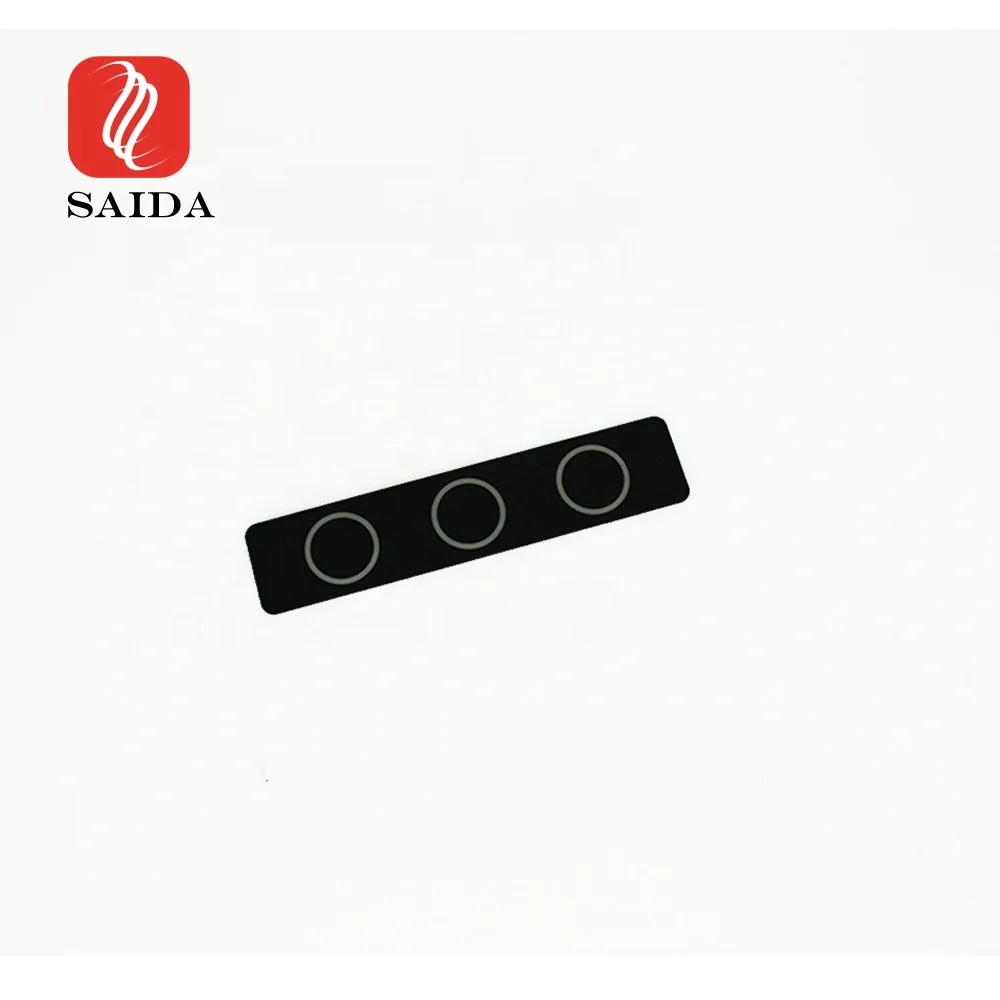 Glass Factory 2mm Black Silkscreen Printing Toughened Glass Plate for Touch Panel