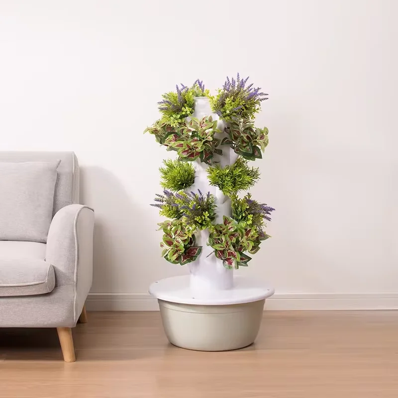 Commercial Indoor Hydroponic system vertical planter 5 Layers hydroponics grow tower indoor vegetable pot