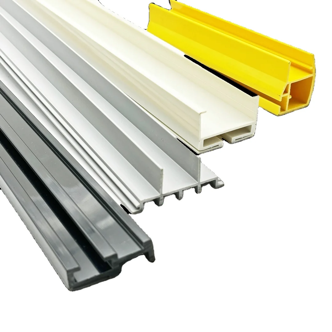 Custom Polypropylene UPVC PVC ABS PC Plastic profiles extrusion pvc edge protection for freezer