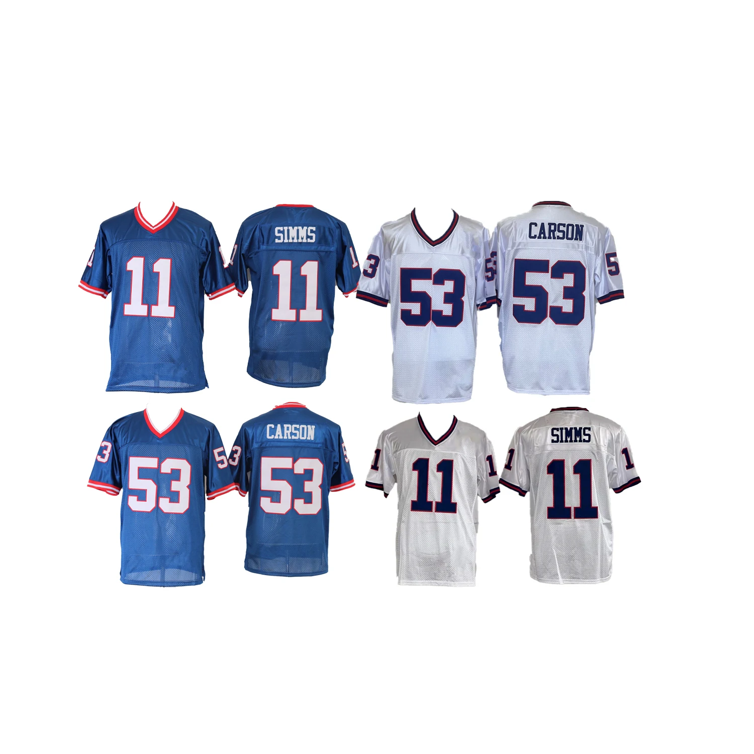 Stitched American Football Jerseys San Francisco Retro Football Jersey 11 Simms 53 Carson 56 Taylor