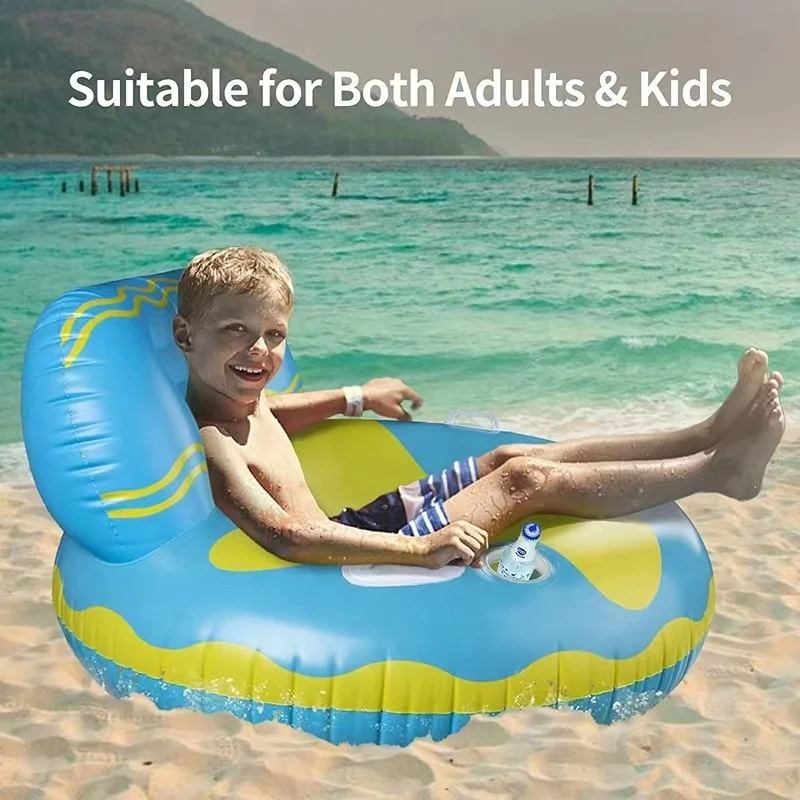 New custom inflatable backrest cup holder float water on the sofa recliner water float pad PVC