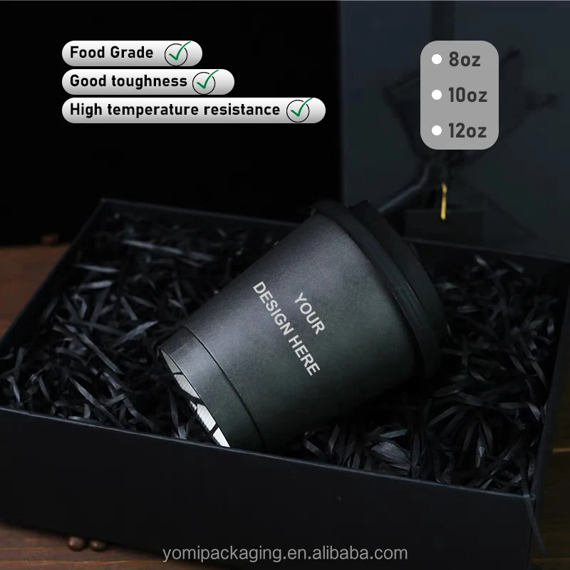 Индивидуальная печать Одноразовая чашка Togo Горячая Pla кофе 8Oz бумажные стаканчики с