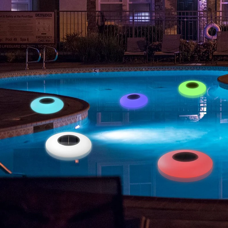 Водонепроницаемый IP68 Солнечный СВЕТОДИОДНЫЙ цветной RGB Подводное освещение спа светодиодный плавательный бассейн свет с пультом дистанционного управления