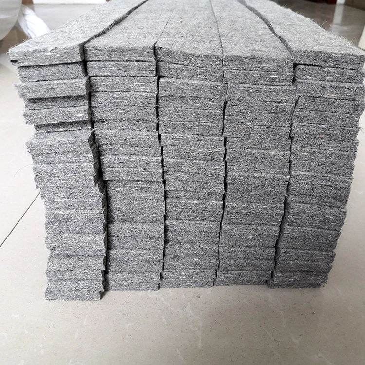 
High temperature squeegee felt buffer seal strips 