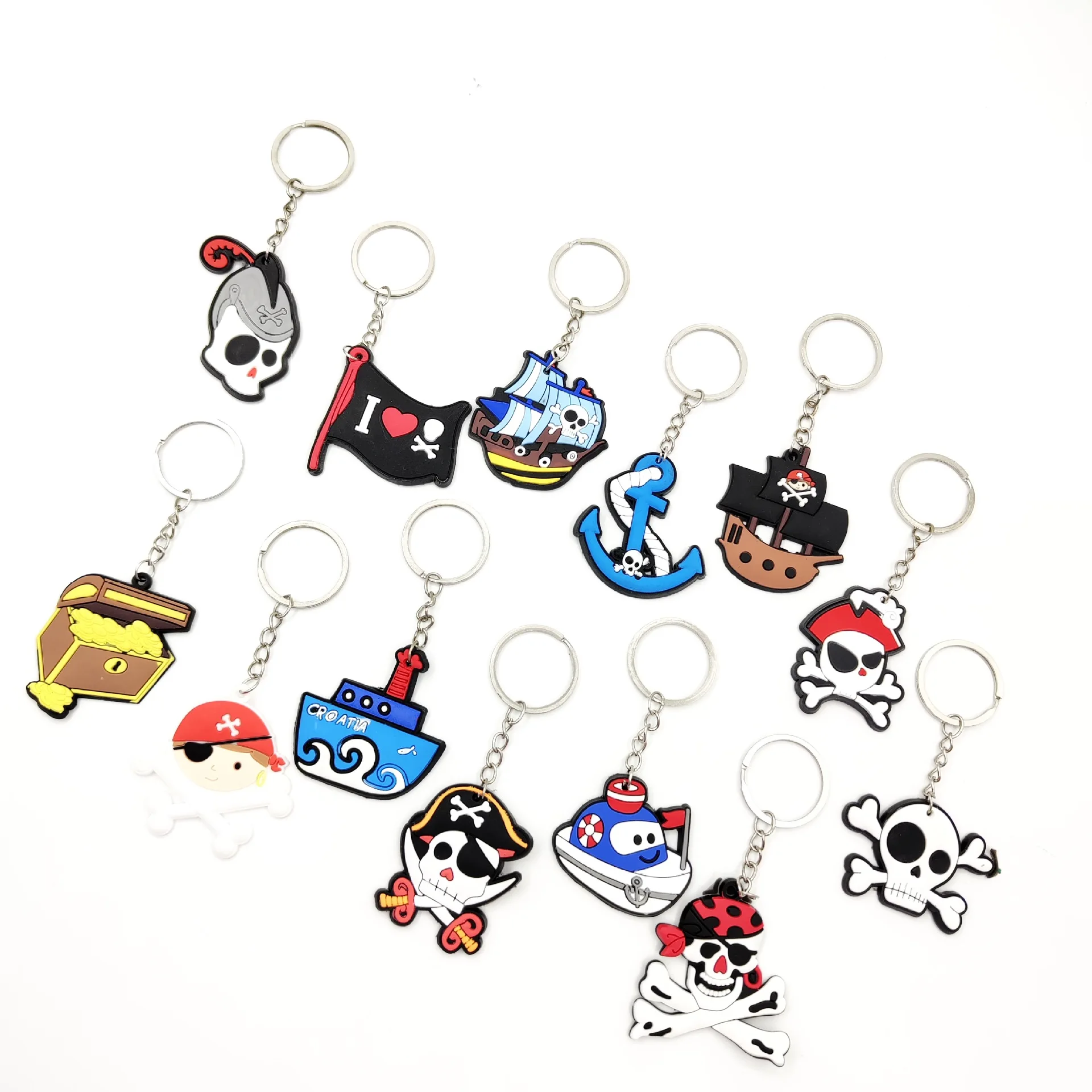 Professional PVC Rubber Silicone Custom Key Chains Pattern Promotional Keychains And Carabiners