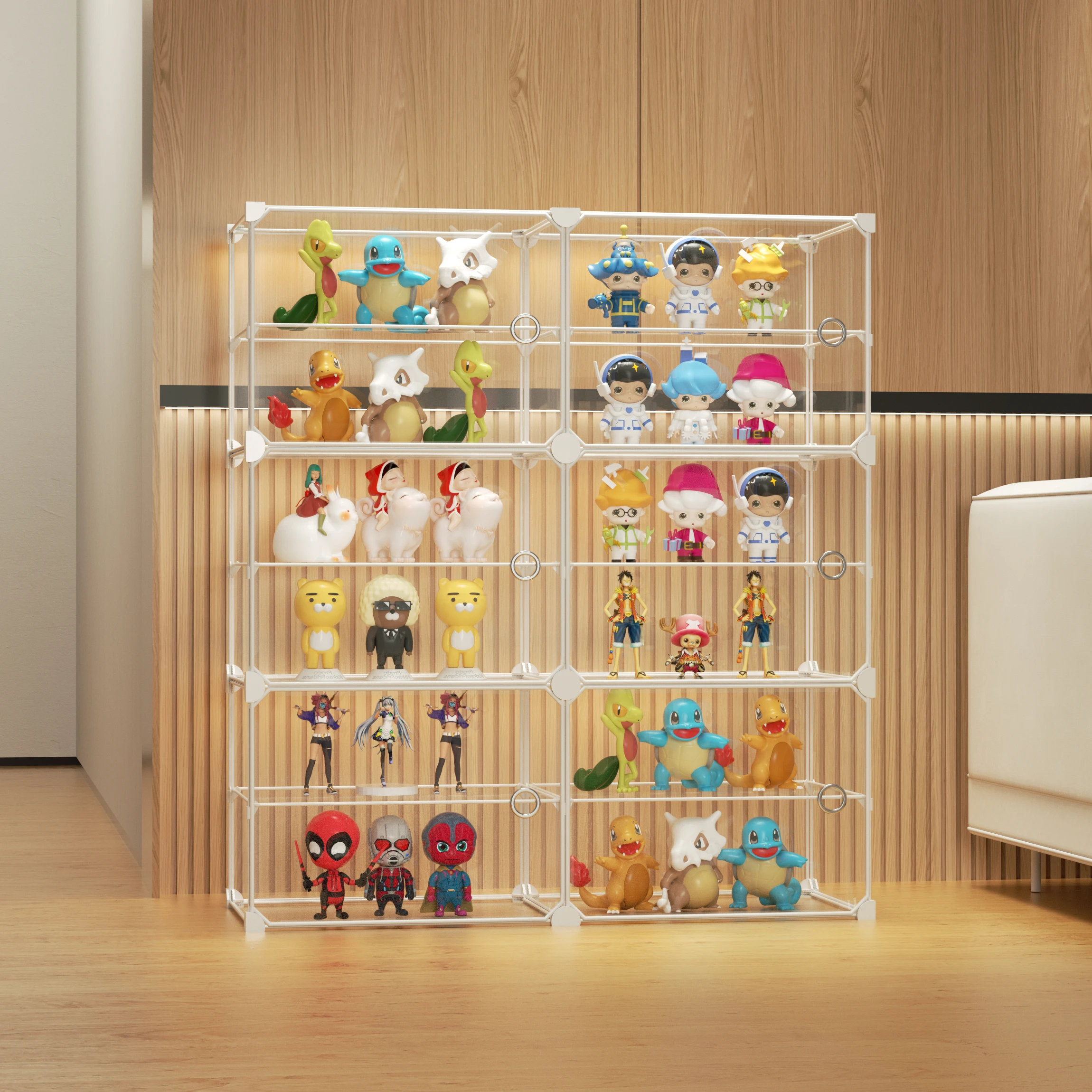 Modularization Household DIY Modular Cube Wardrobe Closet Storage Plastic Cabinet Foldable Organizer