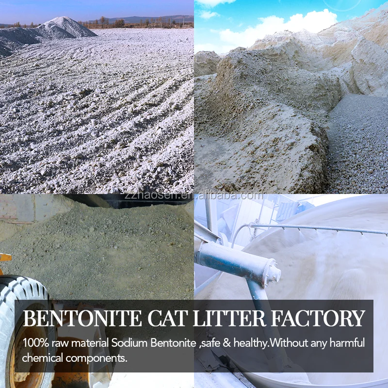 Super clumping moisture absorption bentonite clay kitty litter
