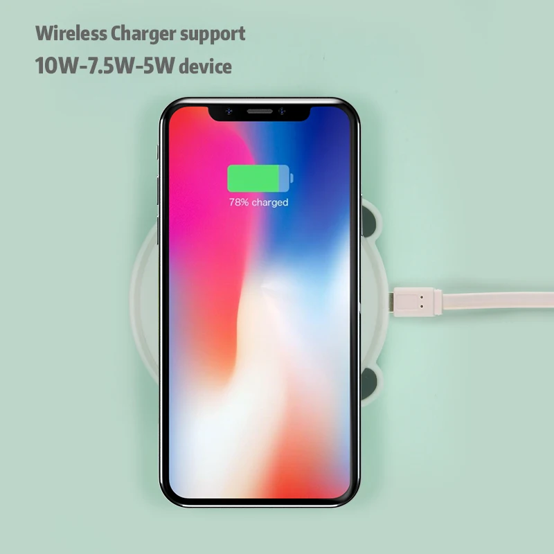 
Fun animal style phone qi wireless charger custom product corporate gift fast charging universal phone wireless charger 