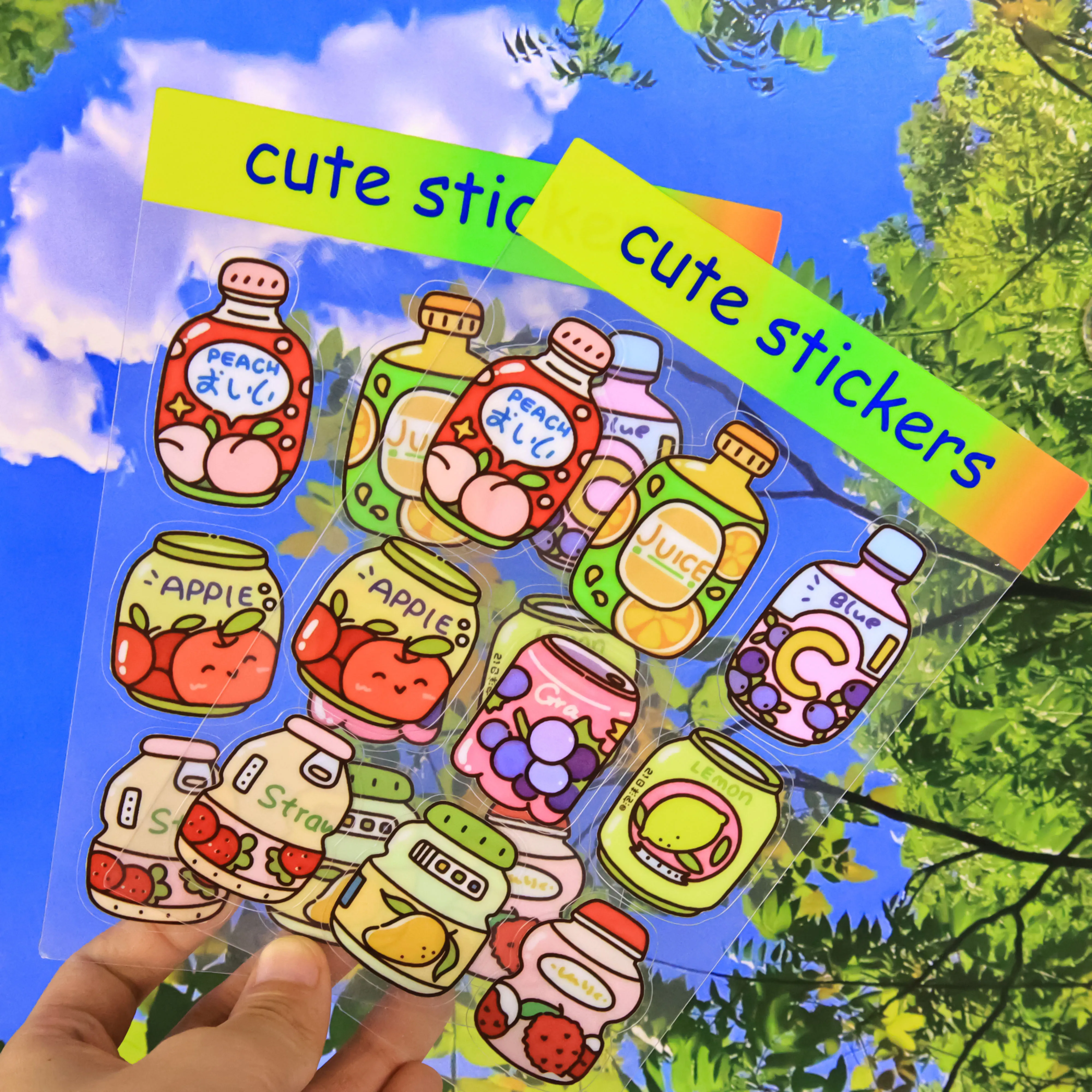 UV Waterproof Packaging Labels with Custom Logo sticker