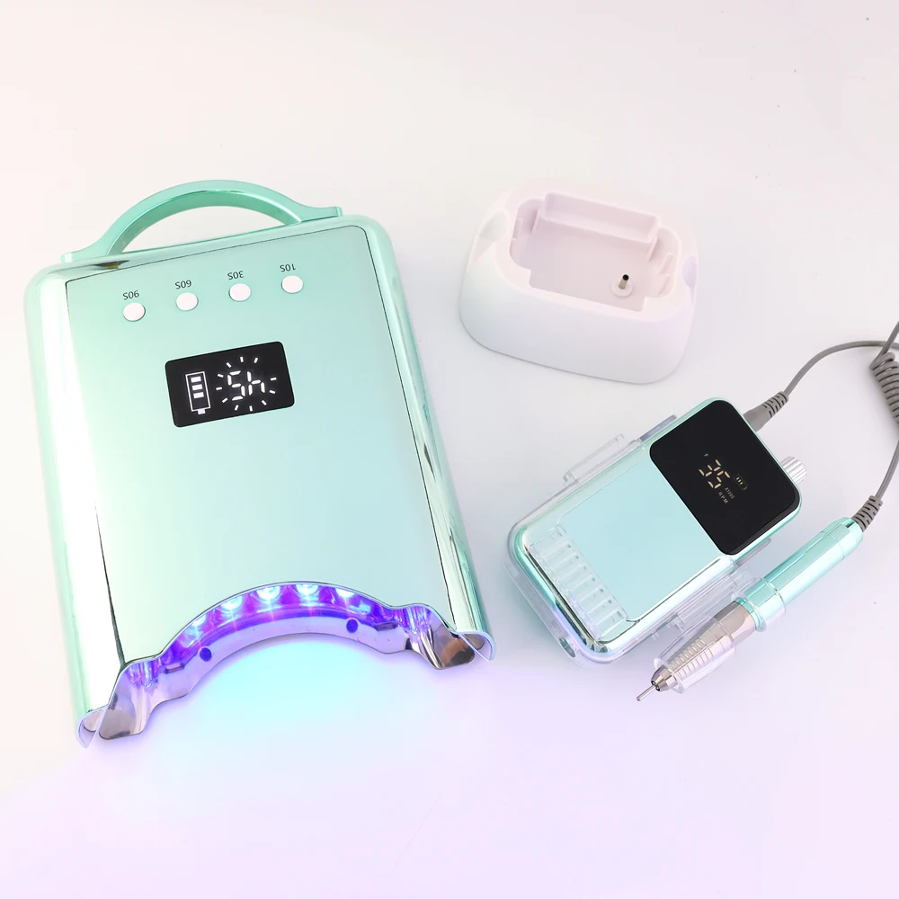 Muti-color Timer Gel Light Dryer Wholesale Nail Supplies 78w Rechargeable Cordless Curing Mini Uv Led Nail Lamp Custom Logo
