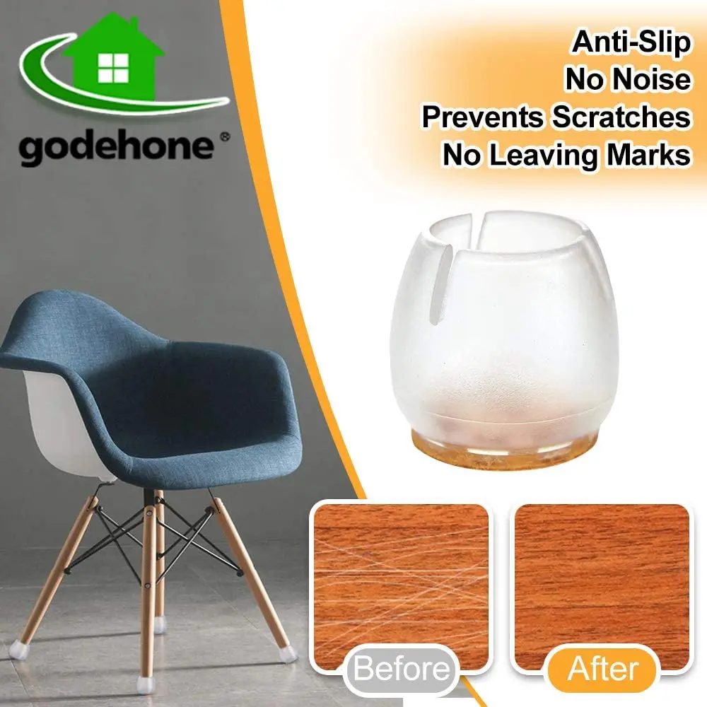 Chair Leg Protectors for Hardwood Floors, 16 PCS as pack.Silicone Furniture Pads.Non Slip Protector Pads  to Protect Floors