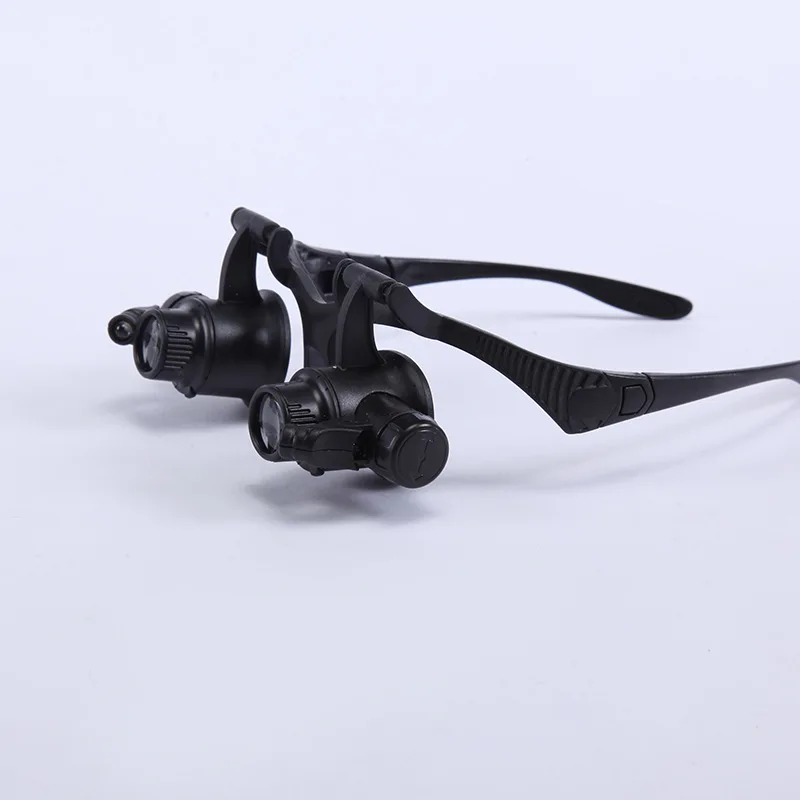 25X Magnifier Magnifying Eye Glass Loupe Jeweler Watch Repair Kit LED Light 20X